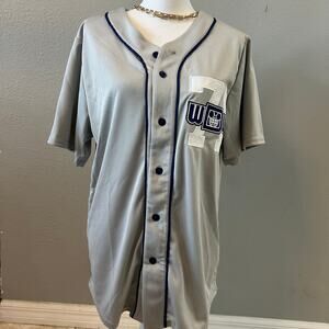 Disney Parks Walt Disney World Baseball Jersey Button Front | Gray | US Small